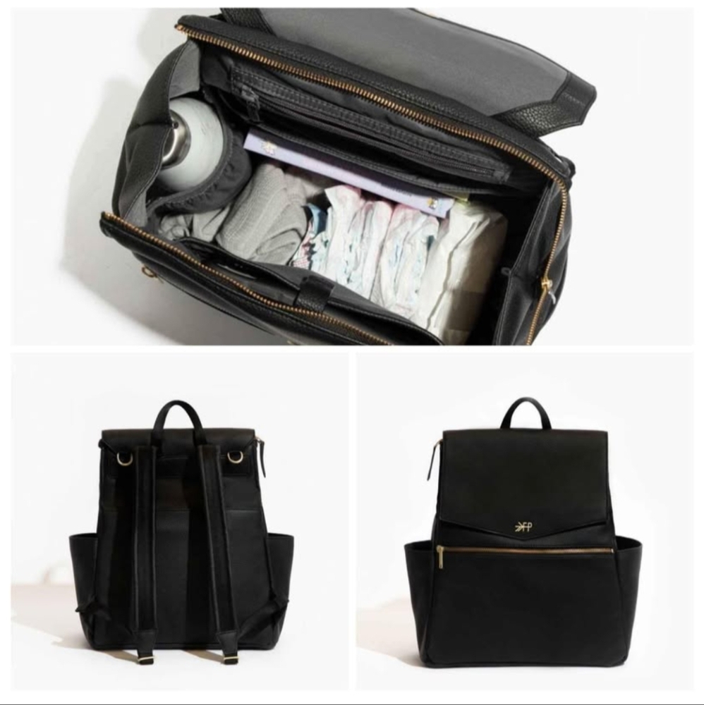 New Freshley Picked Ebony II Diaper Bag - Black